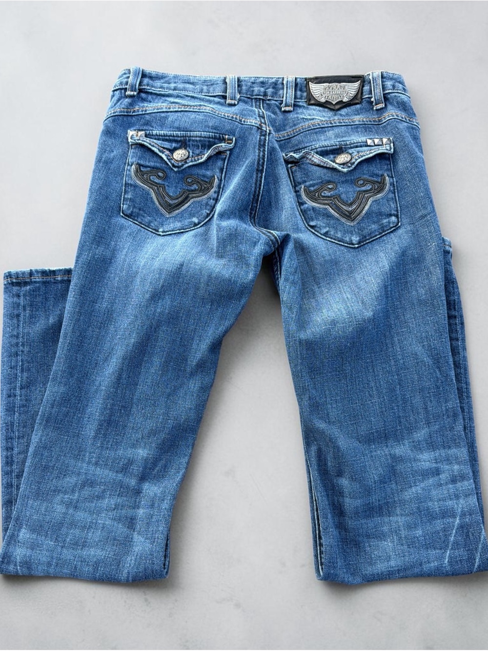 rerock for express vintage low rise jeans y2k 90s boot cut 27